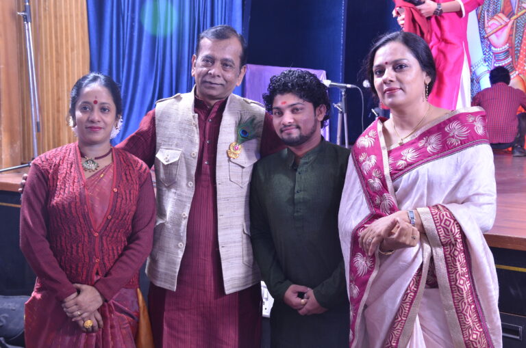 Dr. Satyajit Debnath with Pt. Krishna Mohan maharaj