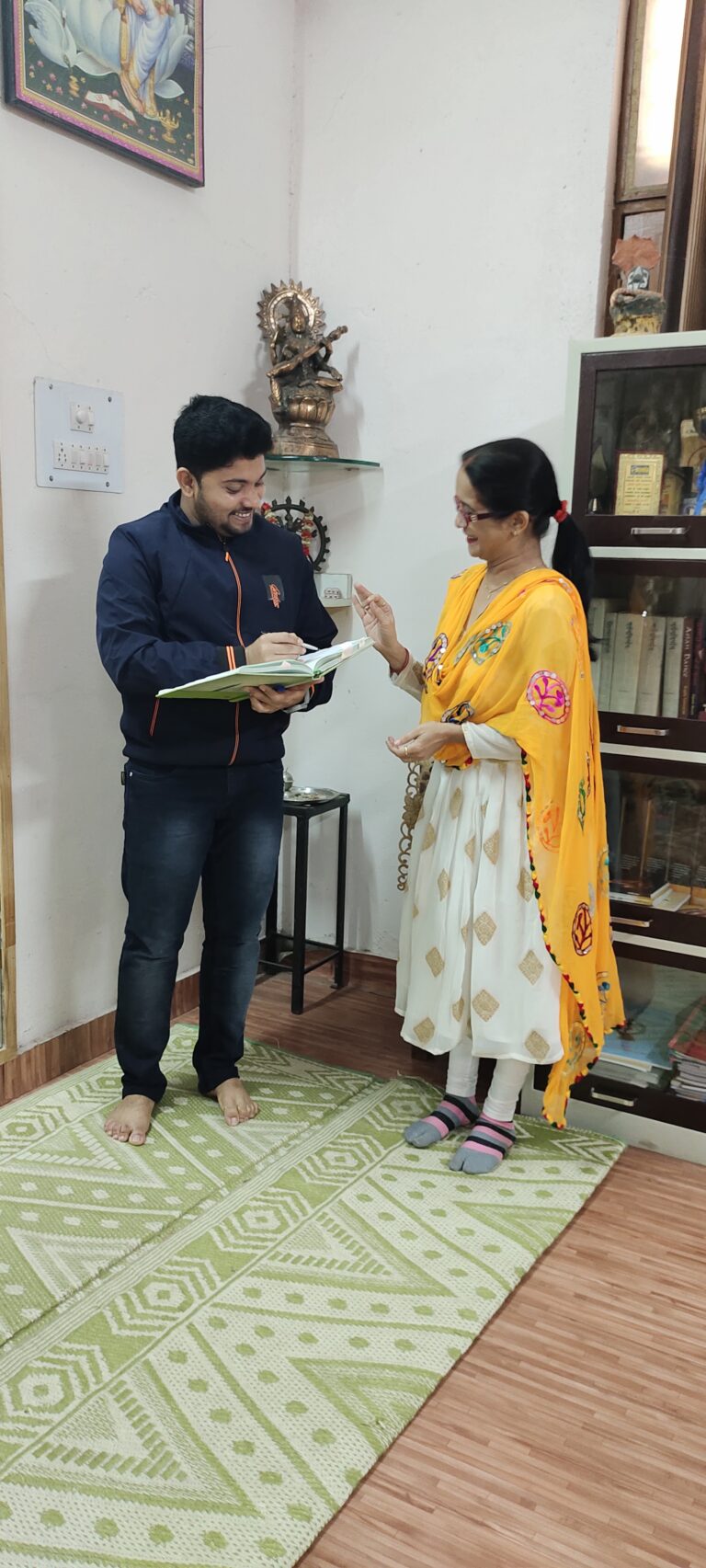 Dr. Satyajit Debnath with Dr. Richa Thakur Professor & HOD DANCE DEPT. OF PERFORMING ARTS