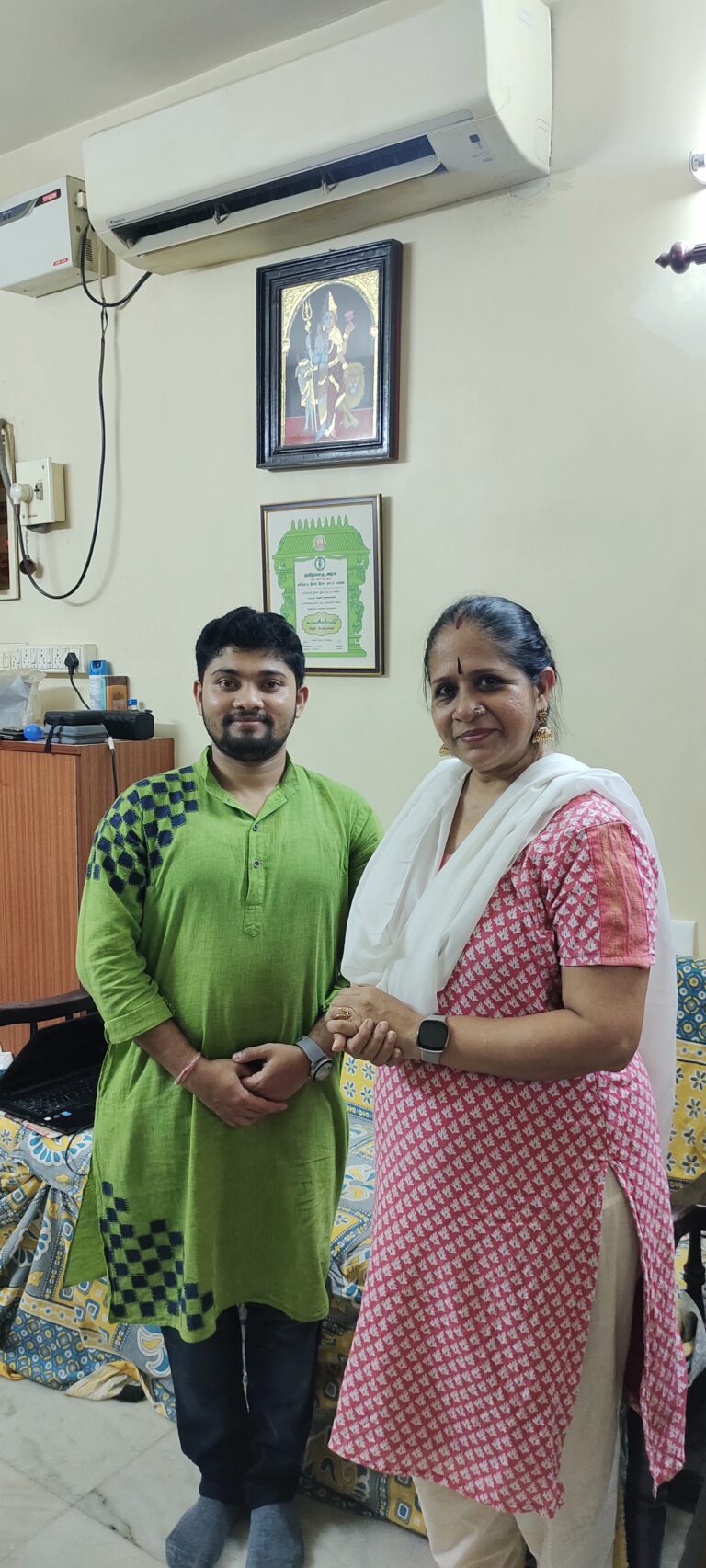 Dr. Satyajit Debnath with Dr Lakshmi Ramaswamy