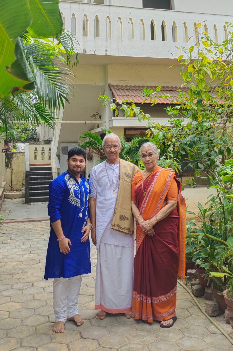 Dr. Satyajit Debnath with Padma Bhushan V.P. Dhananjay and Padma Bhusahan Shanta Dhananjay